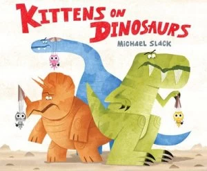 Image of Kittens on dinosaurs by Michael H. Slack