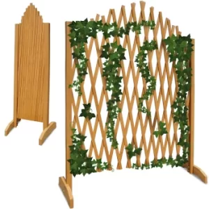 image of Adjustable Trellis 2Pcs Brown 200x107cm