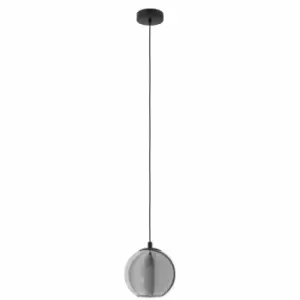 Image of Eglo Smoked Black Glass Spherical Pendant