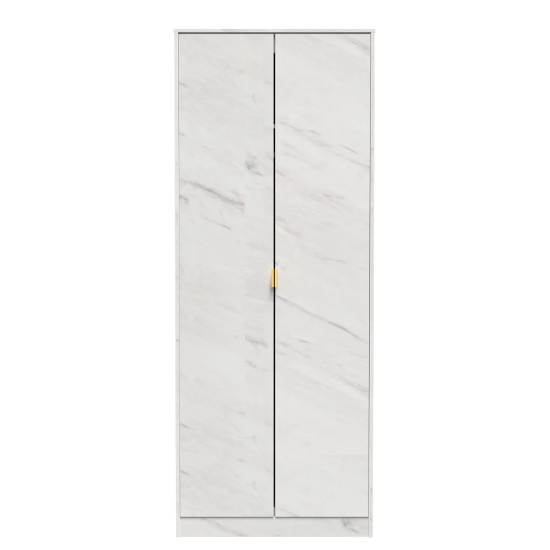 Image of Tamworth Tall Plain Wardrobe In Marble (Ready Assembled)