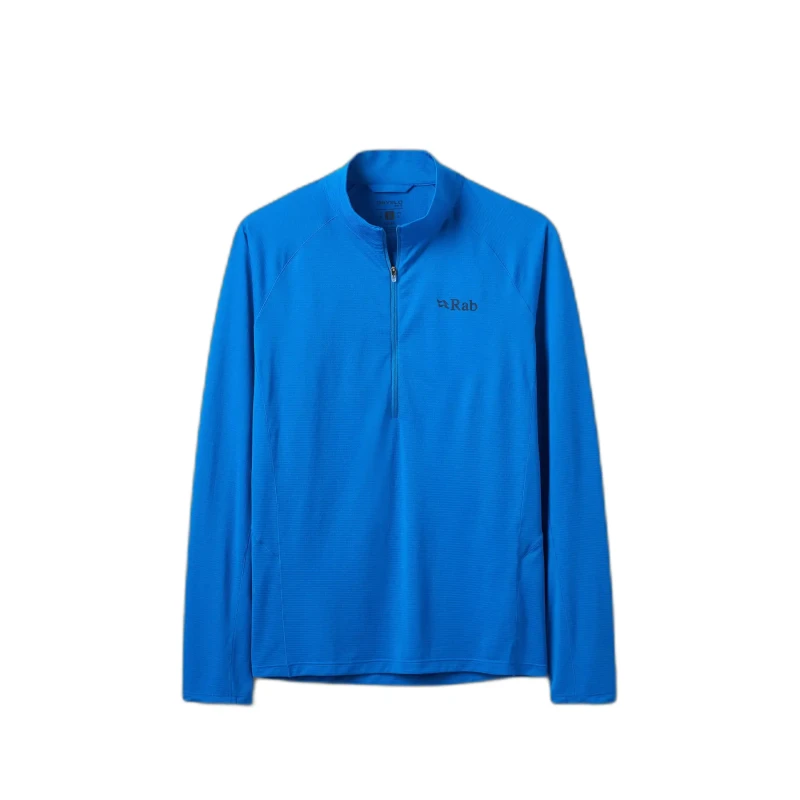 Image of Long-sleeved zip-up T-Shirt Rab Sonic Bleu Male 2XL