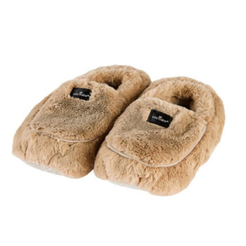 Image of Warmies Warmies Supersoft Heatable Slippers Latte BA43501