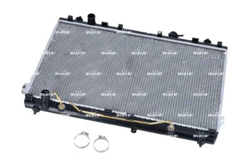 Image of NRF 56056 Engine radiator EASY FIT Brazed cooling fins, Aluminium, with mounting parts Aluminium Radiator,engine cooling (470)