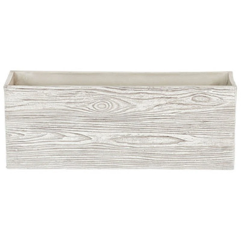 Image of Beliani Scandinavian Plant Pot Paos 42cm White