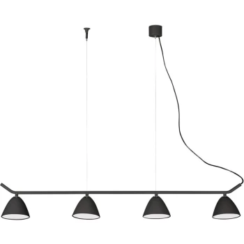 Image of Faro Flash - LED 4 Light Adjustable Ceiling Pendant Bar Black