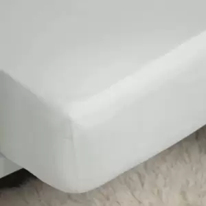 Image of Belledorm 100% Cotton Sateen Extra Deep Fitted Sheet (Double) (Ivory)