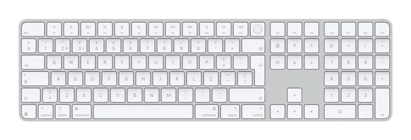 Image of Apple Magic keyboard Universal USB + Bluetooth QWERTY Portuguese White MXK73PO/A