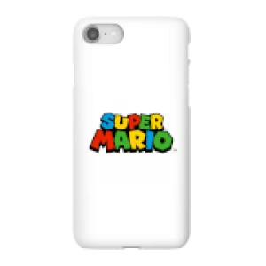 Image of Nintendo Super Mario Colour Logo Phone Case - iPhone 8 - Snap Case - Gloss