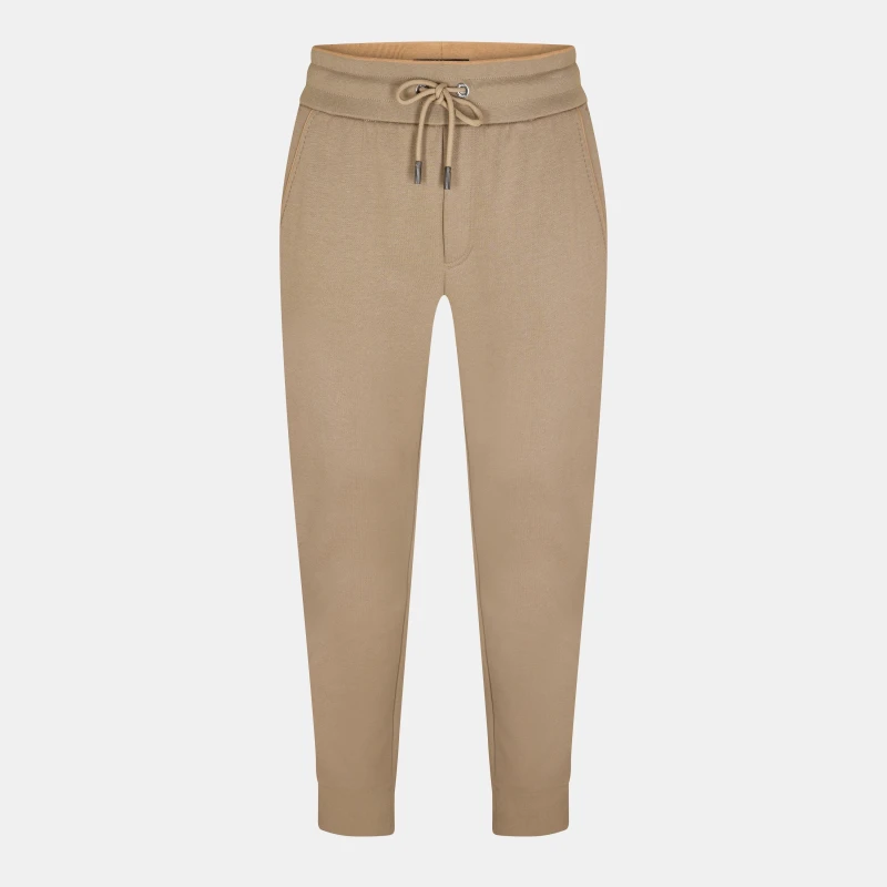 Image of Boss Mens Schiller Closed Hem Fleece Jogging Bottoms Brown male S