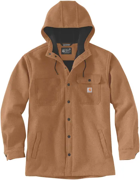 Image of Carhartt Wind and Rain Bonded Jacket, brown, Size XL