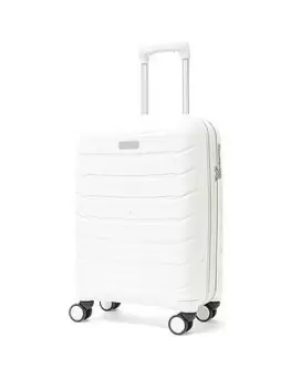 image of Rock Luggage Prime NG70604 8 Wheel Cabin White Suitcase