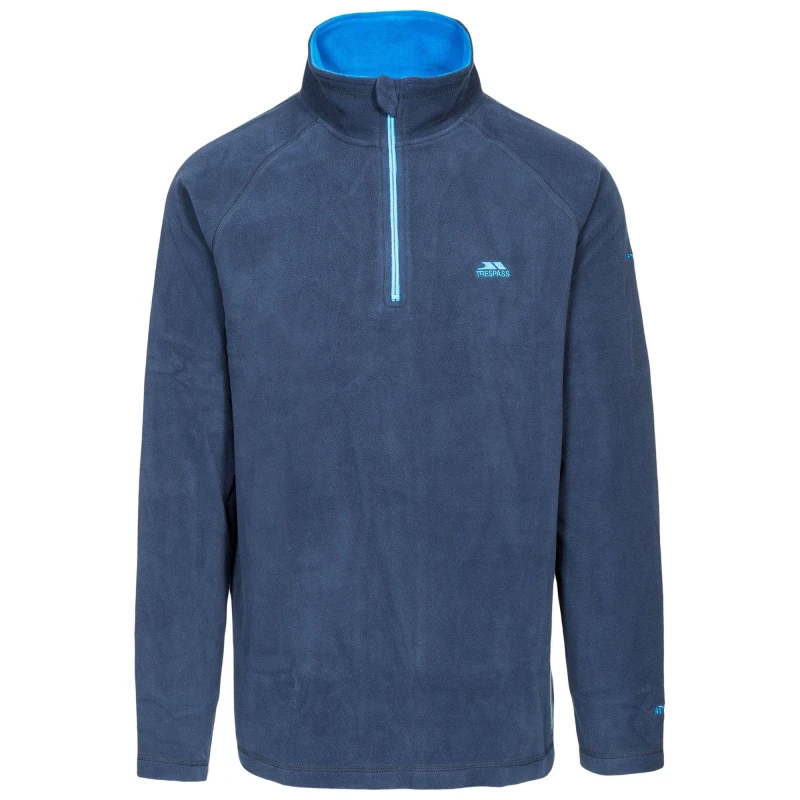 Image of Trespass Trespass Men Blackford Microfleece in Navy Size: X-Small Navy XS Male 5059000016929