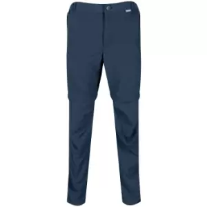Image of Regatta Mens Leesville II Zip Off Trousers (30L) (Moonlight Denim)
