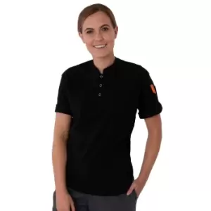 Image of Le Chef Unisex Adult Pique Chef Shirt (3XL) (Black)