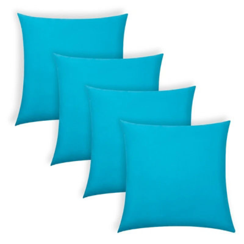 Image of OHS OHS Set of 4 Cushion Cover Water Resistant Outdoor in Blue Size: 45cm x 45cm Blue 45cm x 45cm Unisex 5027434230365