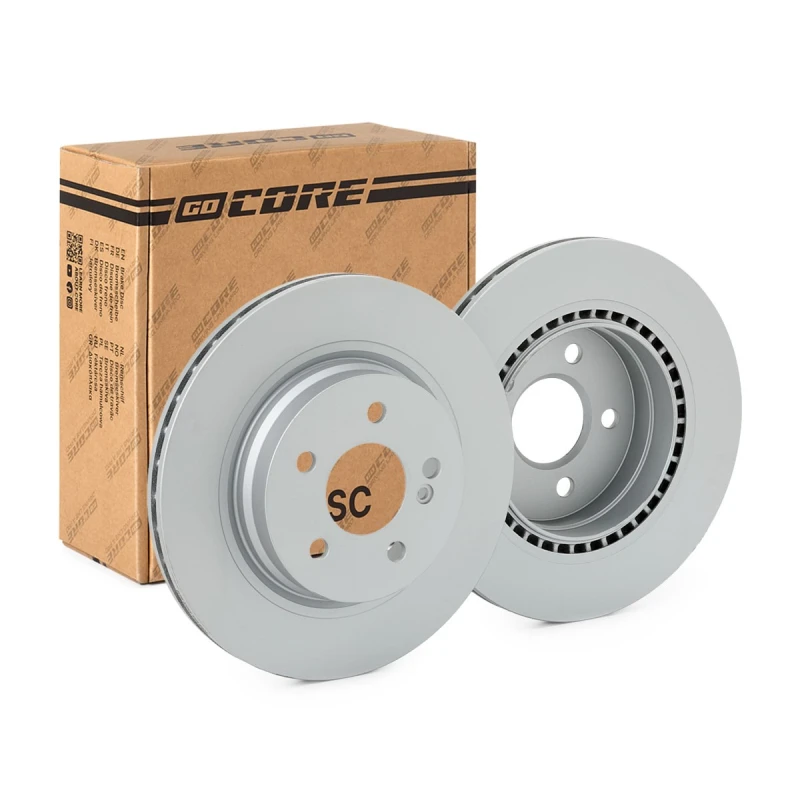 Image of goCORE GCH20636 Brake disc Rear Axle, Vented, Grey Cast Iron, Coated, High-carbon, without wheel studs Grey Cast Iron Brake Disc (82)