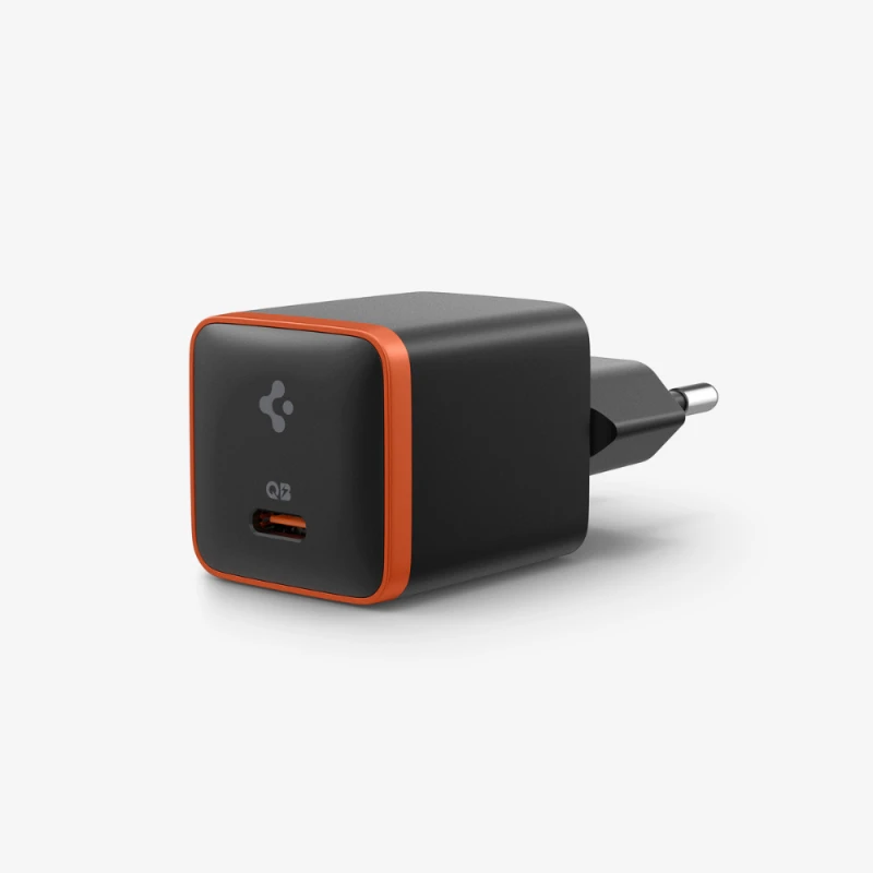 Image of Spigen ArcStation Essential 30W Headset. Smartphone. Smartwatch. Table