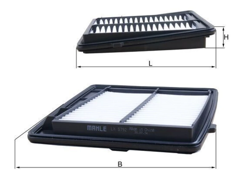 Image of Air filter MAHLE LX 5792