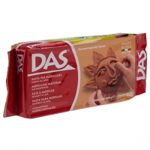 image of DAS 387100 Air Drying Modelling Clay 500g Terracotta