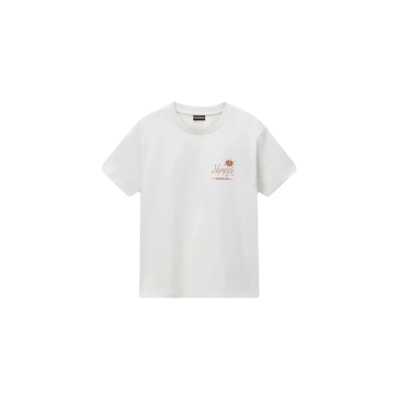 Image of Womens T-Shirt Napapijri Antimony Blanc Female 2XS