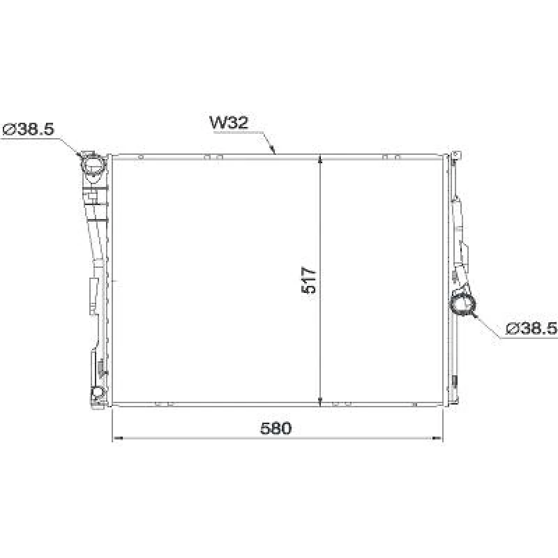 Image of Engine radiator DIEDERICHS DCM1571