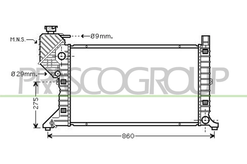 Image of PRASCO Engine radiator PRASCO ME915R004