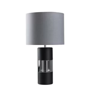 Image of Danilo Touch Table Lamp with Cool Grey Reni Shade
