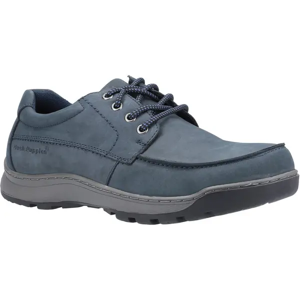 Image of Hush Puppies Mens Tucker Leather Lace Up Casual Shoes - UK 6