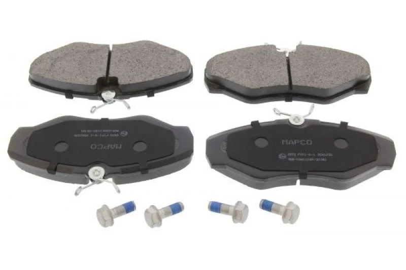Image of MAPCO 6576 Brake pad set Front Axle, excl. wear warning contact, with anti-squeak plate Brake Pad Set,disc brake (402)