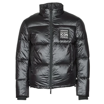 Image of Armani Exchange Icon Logo Padded Jacket Black Size M Men