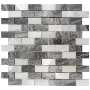 image of HoM Marble Luxe Mosaic Tile Sheet