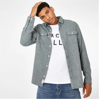 Image of Jack Wills Barberry Jaspe Double Pocket Shirt - Dark Green
