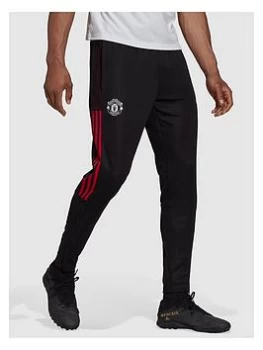 Image of Boys, adidas Youth Manchester United 20/21 Training Pant - Black, Size 9-10 Years
