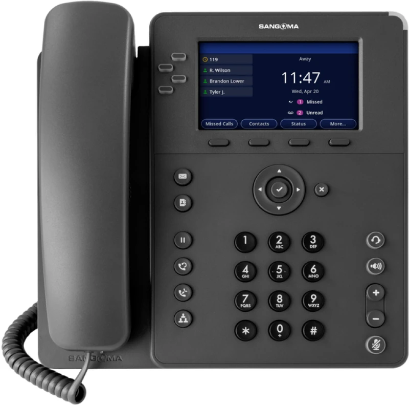 Image of SANGOMA P320. 4-Line. HD Voice. Gigabit Ethernet. 1 x USB. 4.3 IPS Col