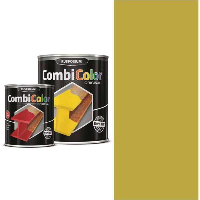 Image of Rust Oleum CombiColor Metal Protection Paint 7349.2.5 Colour: Golden Yellow