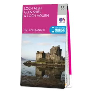 Image of Map of Loch Alsh, Glen Shiel & Loch Hourn