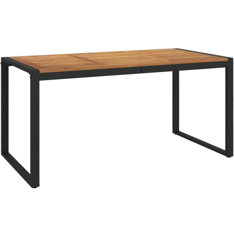 Image of VIDAXL Garden Table with U-shaped Legs 160x80x75cm Solid Wood Acacia vidaXL 8720845741525