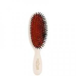 image of Mason Pearson Boar Bristle and Nylon Pocket Brush Ivory