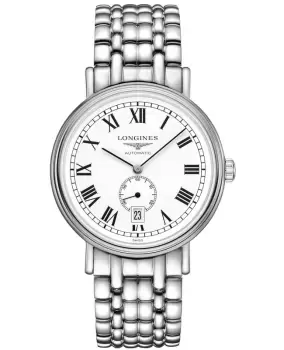 image of Longines Presence Automatic White Dial Stainless Steel Mens Watch L4.905.4.11.6 L4.905.4.11.6