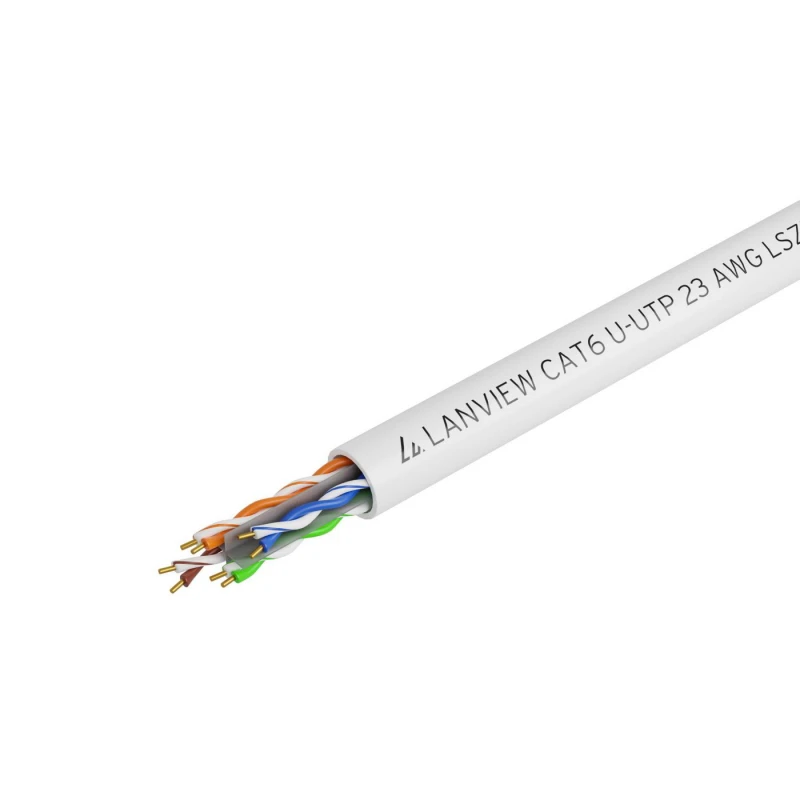 Image of Lanview LVN122114 networking cable White 305 m Cat6 U/UTP (UTP)