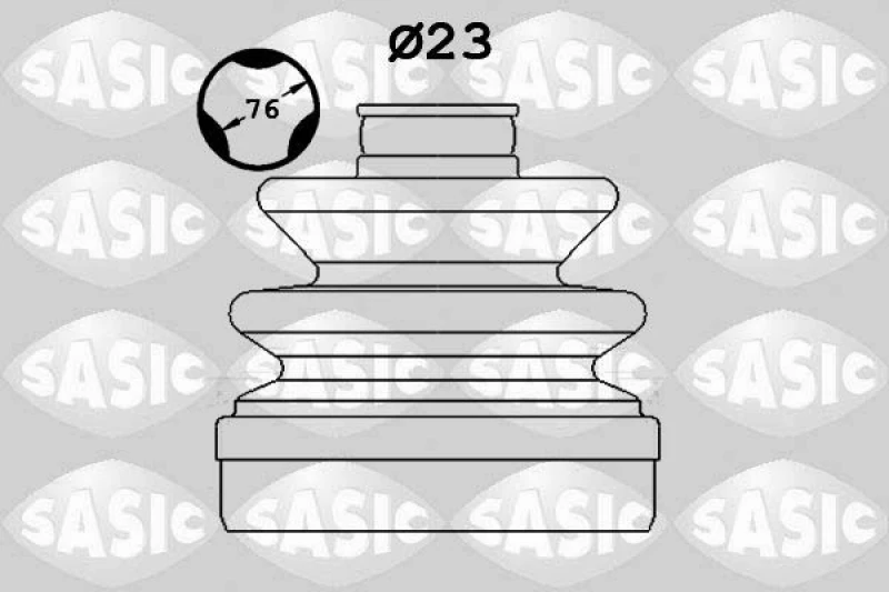 Image of CV boot kit, drive shaft SASIC 1906133