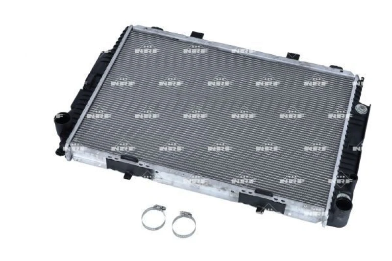 Image of NRF 55320 Engine radiator EASY FIT Brazed cooling fins, Aluminium, with mounting parts Aluminium Radiator,engine cooling (470)