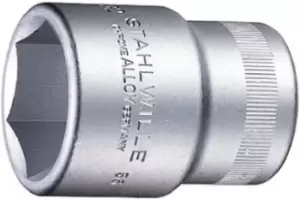 image of STAHLWILLE 50mm Hex Socket With 3/4 in Drive, Length 80 mm