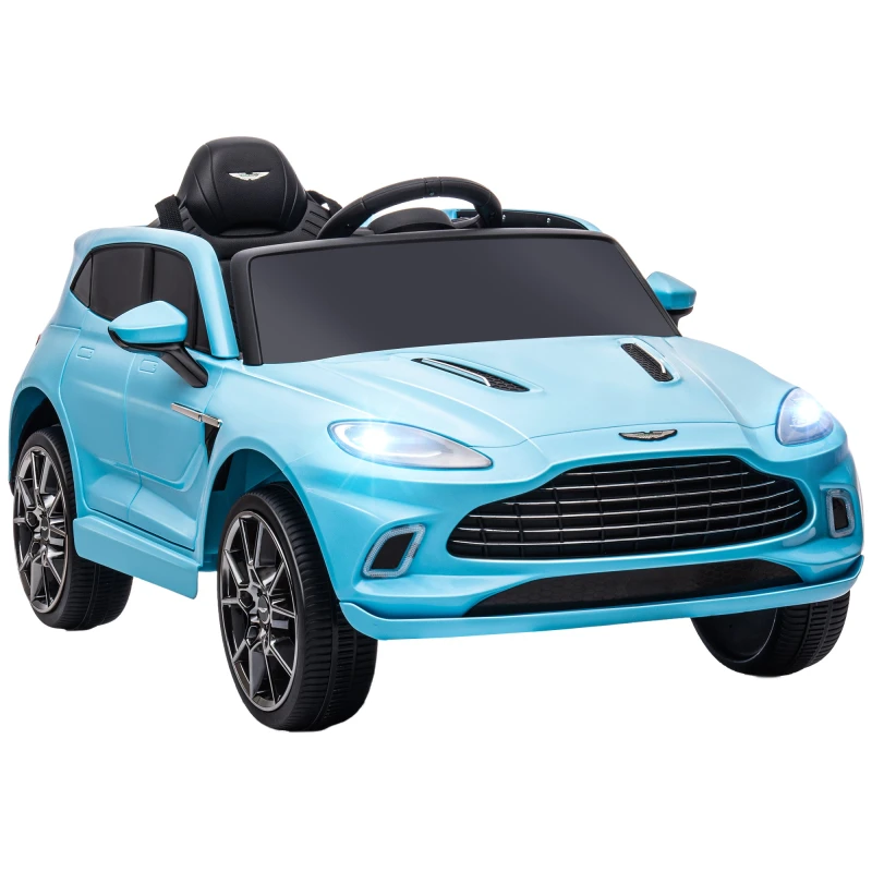 Image of AIYAPLAY Aston Martin DBX Licensed 12V Kids Electric Car w/ Remote, Blue Blue