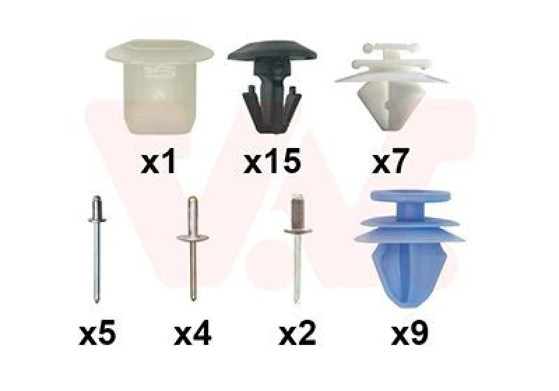 Image of VAN WEZEL Mounting Kit, door VAN WEZEL 4029799