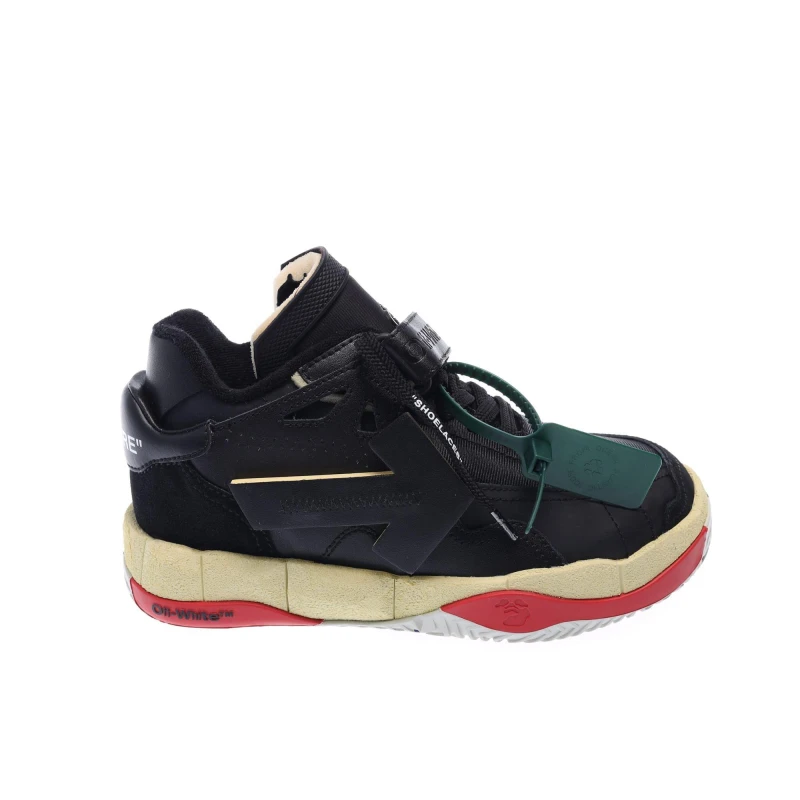 Image of Off-White Off-White Men Low Top Puzzle Couture Black Sneakers Size: 2 Black 2 Male 8051594166872