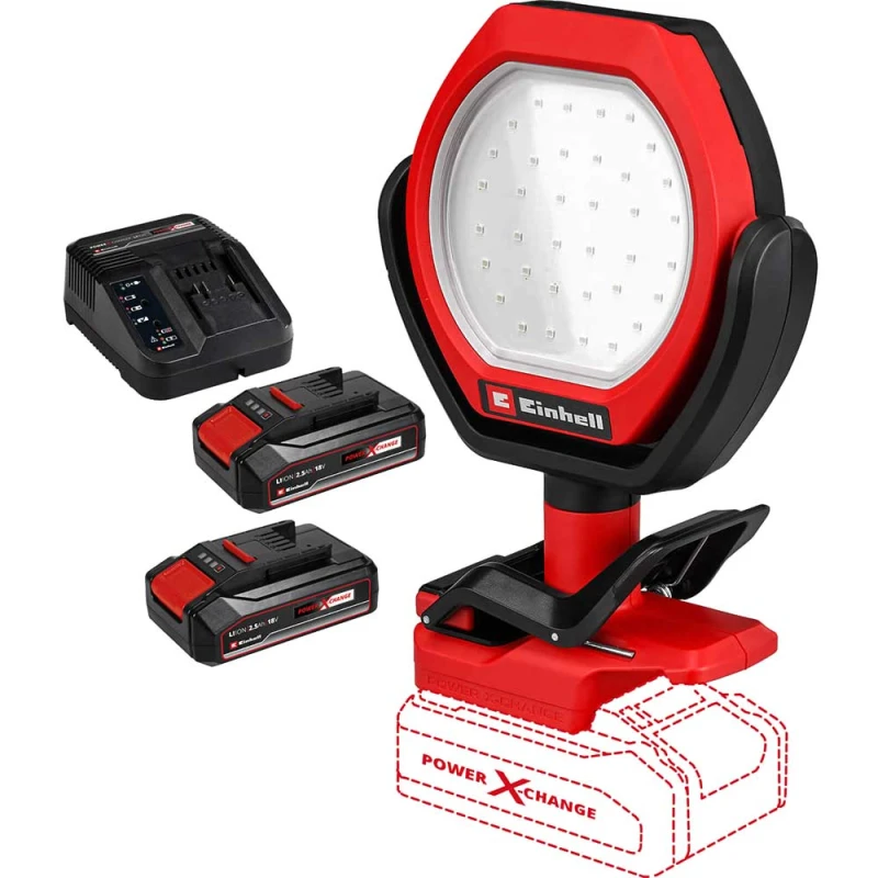 Image of Einhell GC-OL 18/1500 Li 18v Cordless Outdoor Work Light GC-OL 18/1500 Li Batteries: 2 x 2.5ah Li-ion