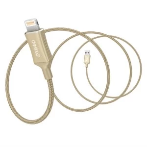 image of Desire2 1-Metre Lightning Cable - Gold