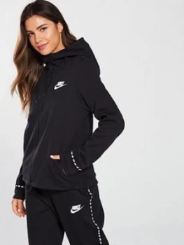 image of Nike Sportswear Optic Full Zip Hoodie Black Size L Women