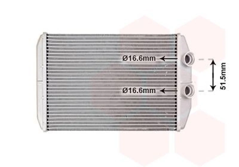 Image of VAN WEZEL Heater matrix VAN WEZEL 30016702